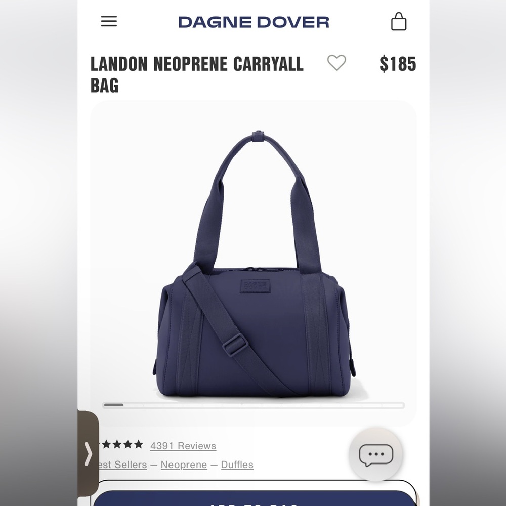DAGNE DOVER MEDIUM LANDON NEOPRENE CARRYALL